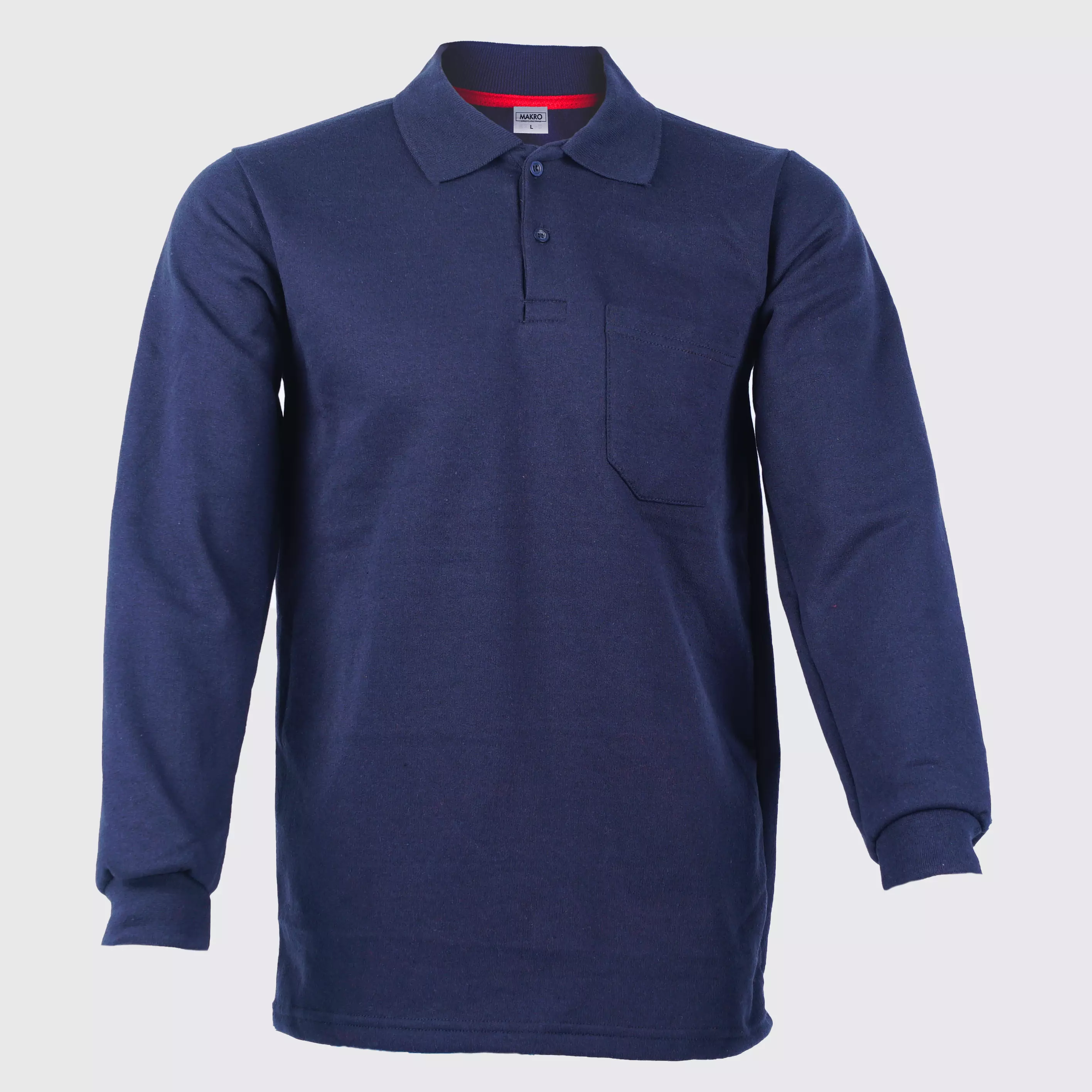 Polo%20Yaka%20Sweat%20İçi%20Polarlı%20Lacivert%20Renk