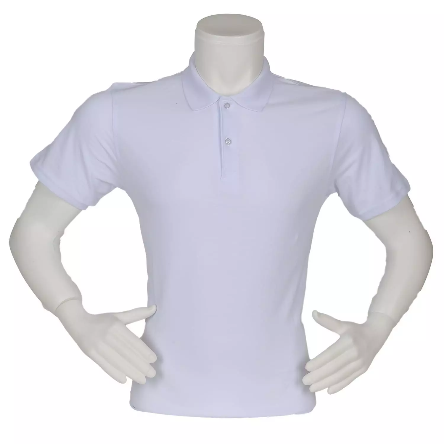 Polo%20Yaka%20T-shirt%20Beyaz%20Renk%20