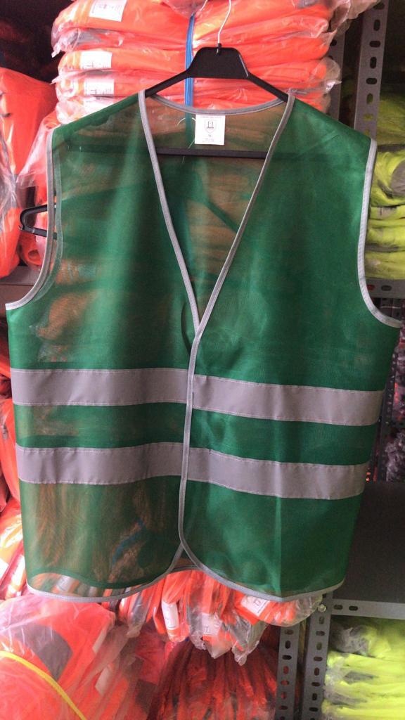 Reflektörlü İkaz Yelek Yeşil Renk 