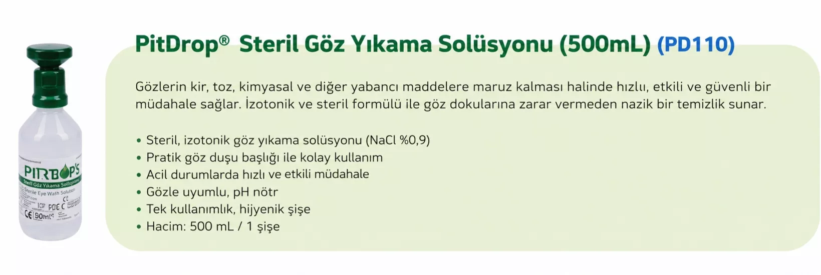 PitDrop Göz Duşu