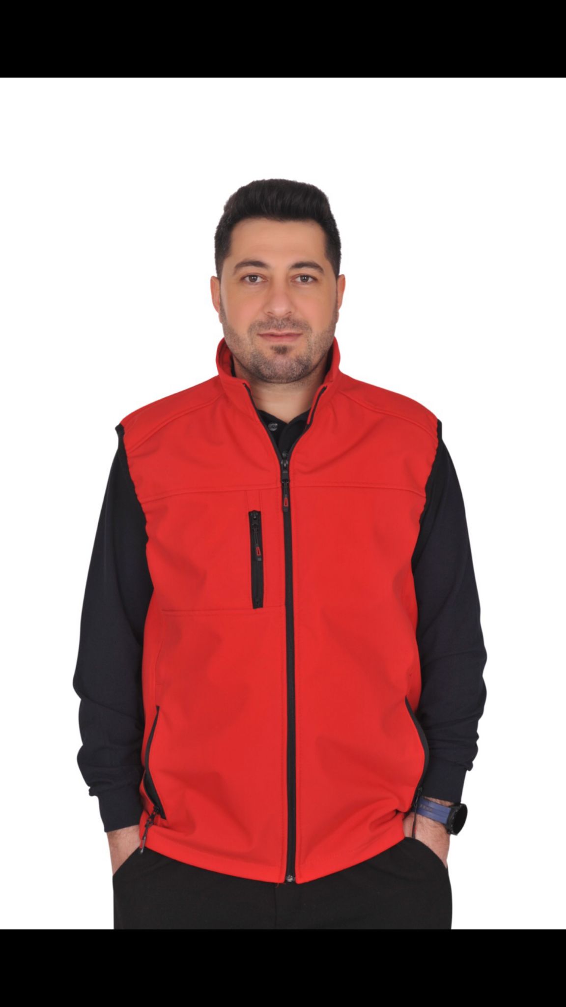 Softshell%20Yelek%20Kırmızı%20Renk