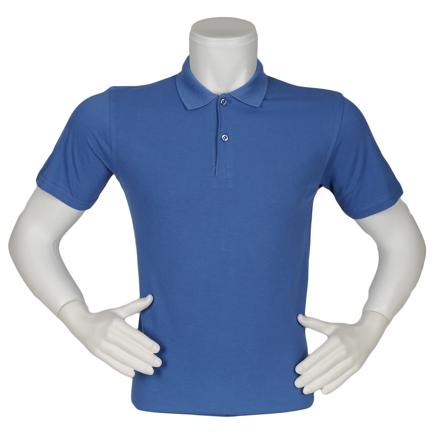 T-shirt Polo Yaka İndigo Mavi Renk