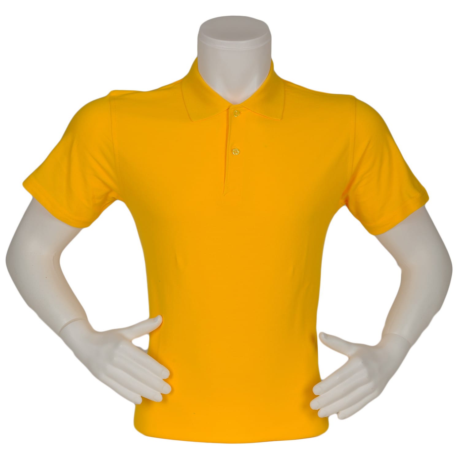 T-shirt Polo Yaka Sarı Renk