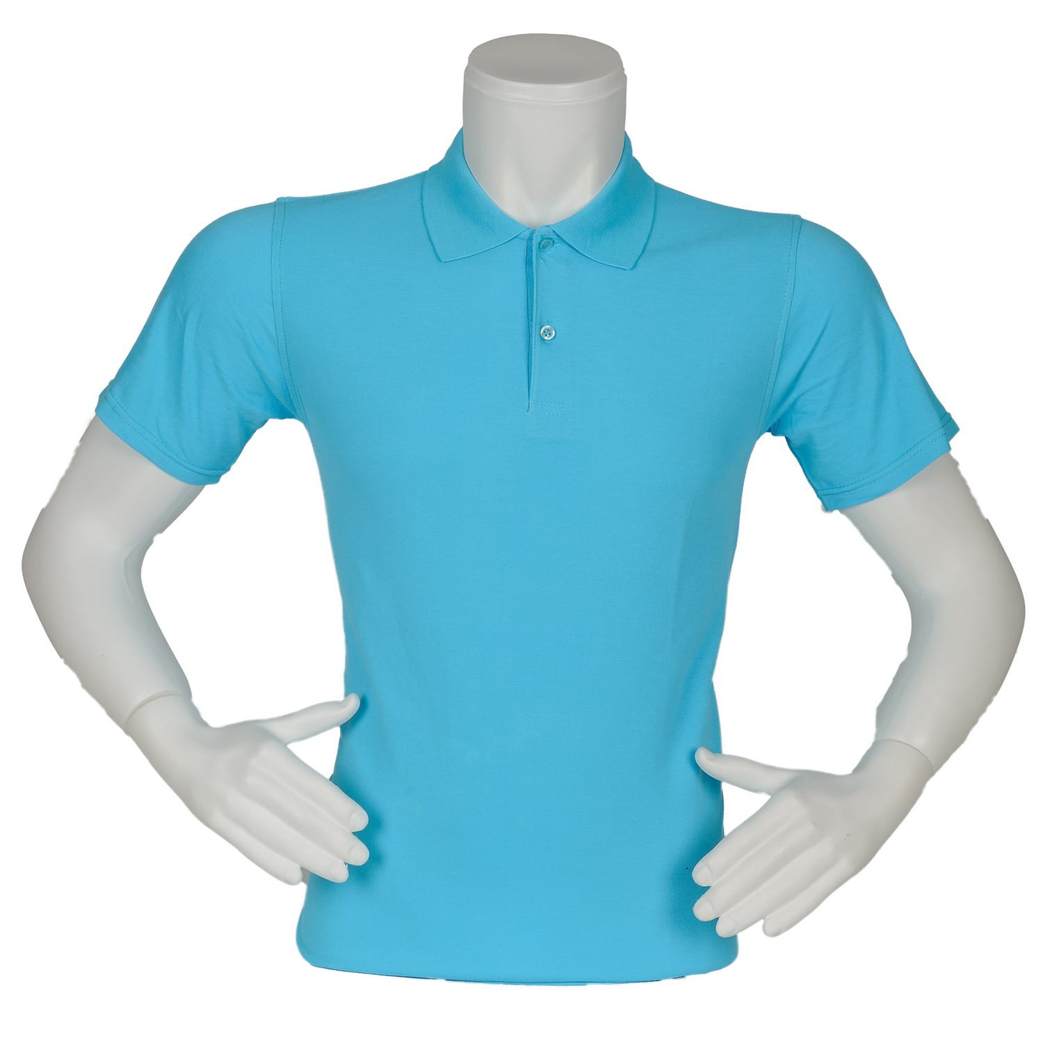 T-shirt Polo Yaka Açık Mavi Renk