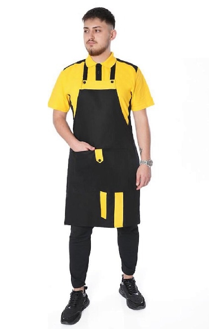 Askılı%20Önlük%20Gabardin%20Kumaş%20Siyah%20Sarı%20biyeli